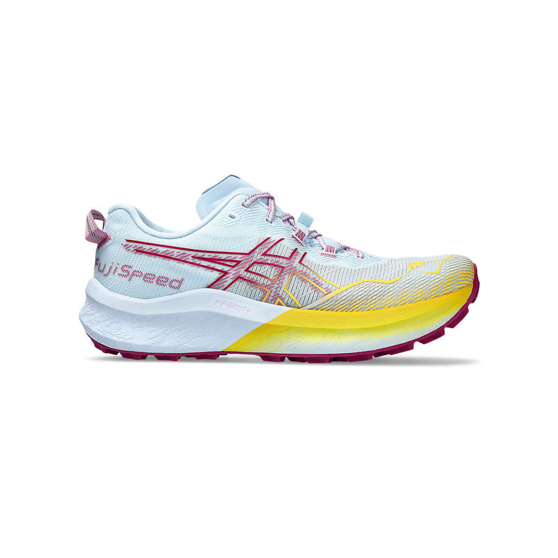 ASICS Fujispeed 2 Light Blue & Yellow Women Running Shoes (UK 10)