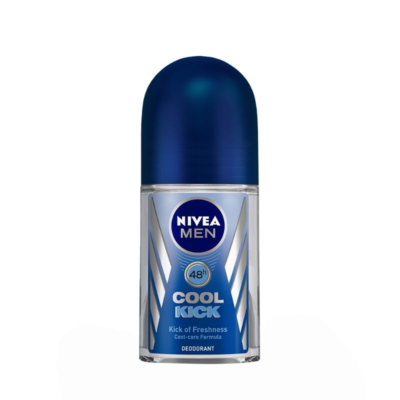 NIVEA Men Deodorant Roll On, Cool Kick, 48h Long lasting Freshness