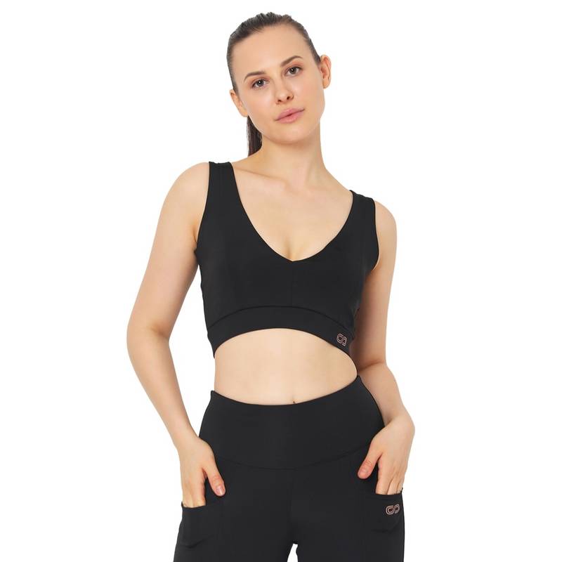 Silvertraq Plunge Bra - Black (S)