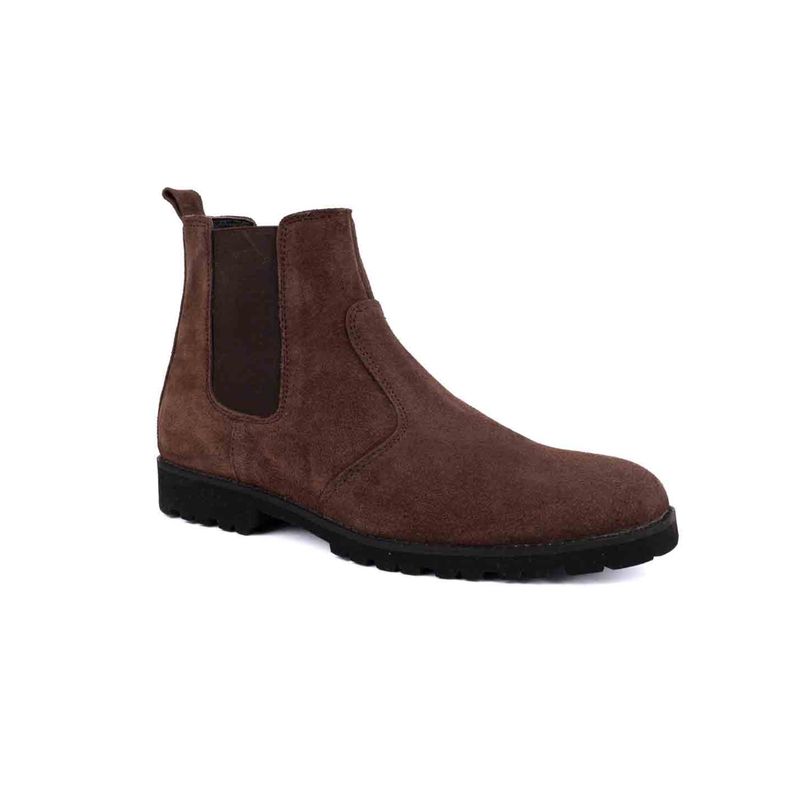 La Botte Men Brown Solid Mid Top Chelsea Boots (EURO 44)