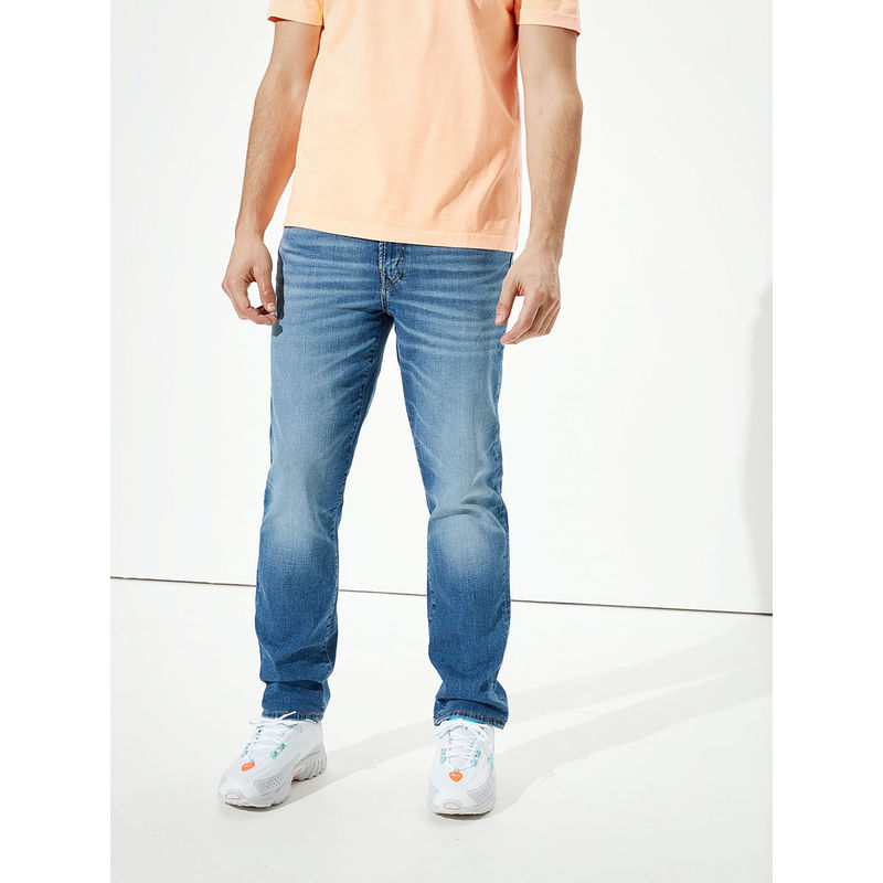 Buy American Eagle Men Blue Airflex Original Straight Jeans Online Buy American Eagle Men Blue Airflex Original Straight Jeans Online