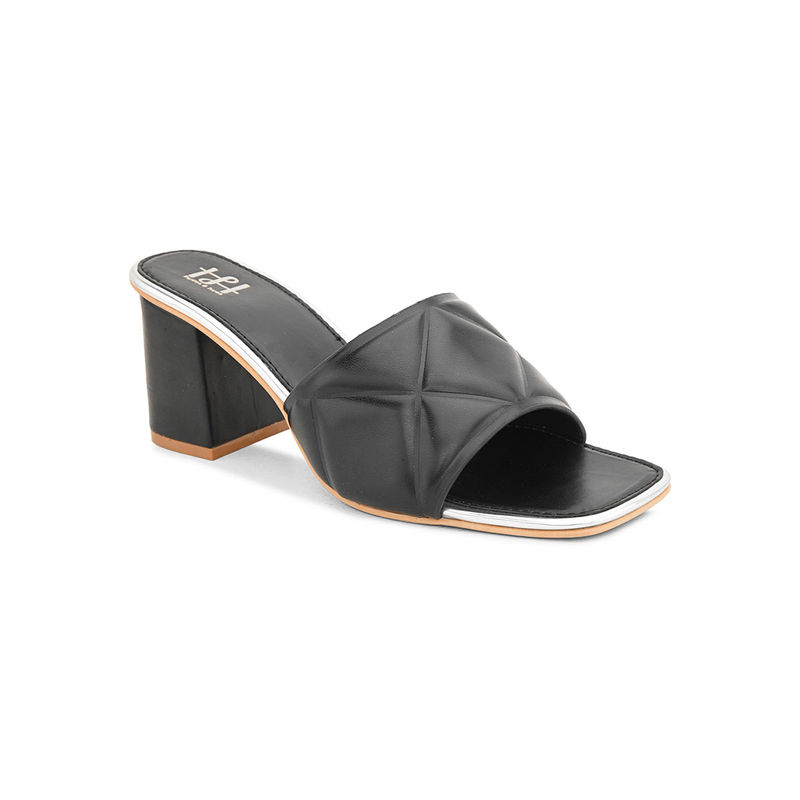 Hydes N Hues Womens Casual Slip On Black Heels (EURO 38)