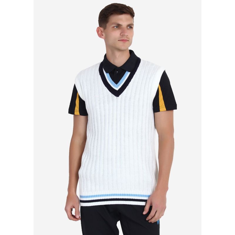 Joe Hazel Ivory Tennis Sweater (2Xl)