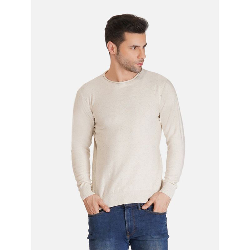 JOE Hazel Men Oatmeal Rollover Neck Pullover Sweater (XL)