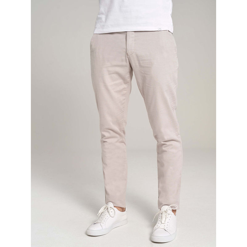 LINDBERGH Green Solid Slim Fit Trouser (M)