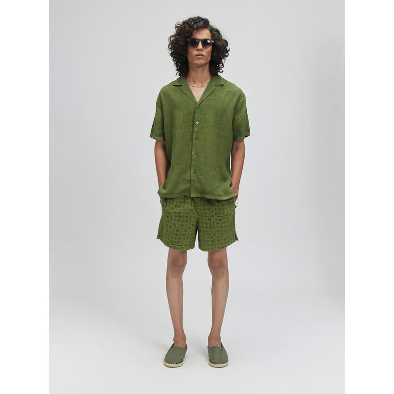TERRA LUNA Palawan Olive Casual Shirt (S)