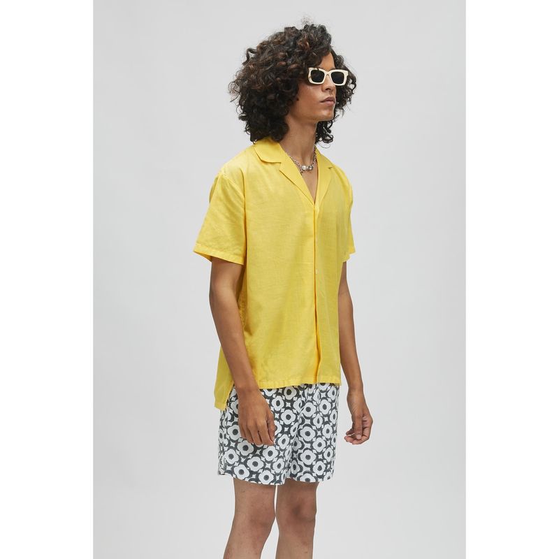 TERRA LUNA Palawan Solar Yellow Casual Shirt (S)