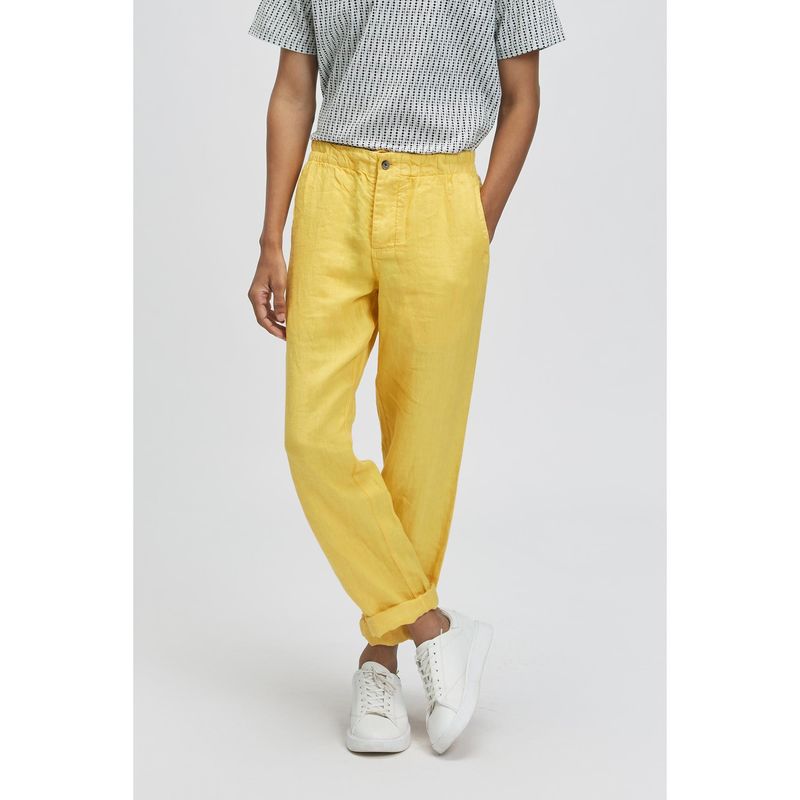 TERRA LUNA Nash Solar Yellow Trousers (XS)