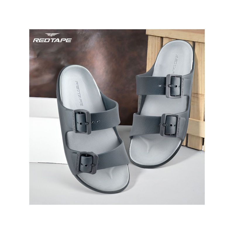 Red Tape Mens EVA Two Straps Sliders (UK 8)