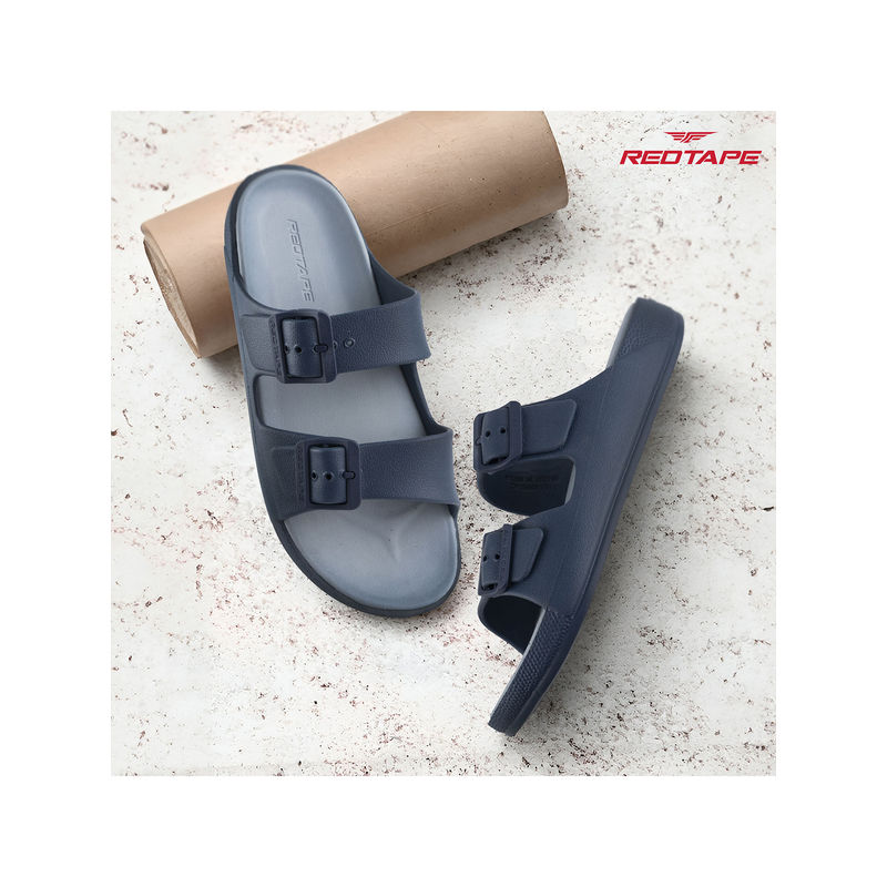 Red Tape Mens EVA Two Straps Sliders (UK 7)