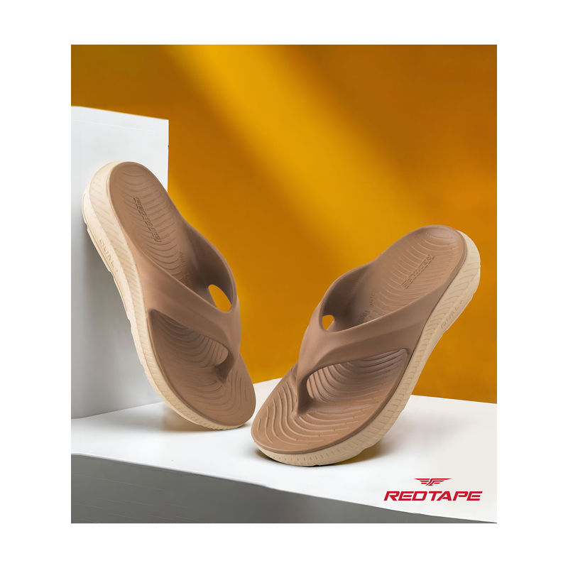 Red Tape Mens EVA Comfort Round Toe Slip On Flipflops (UK 8)