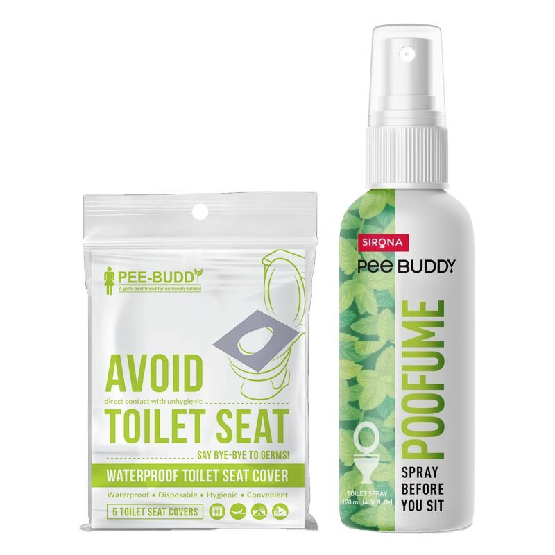 Peebuddy Poofume Waterproof Toilet Seat Cover (5 Sheets) With Poofume