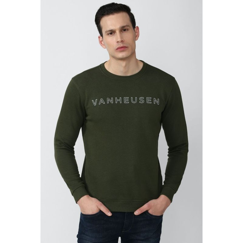 Van Heusen Olive Sweatshirt (L)