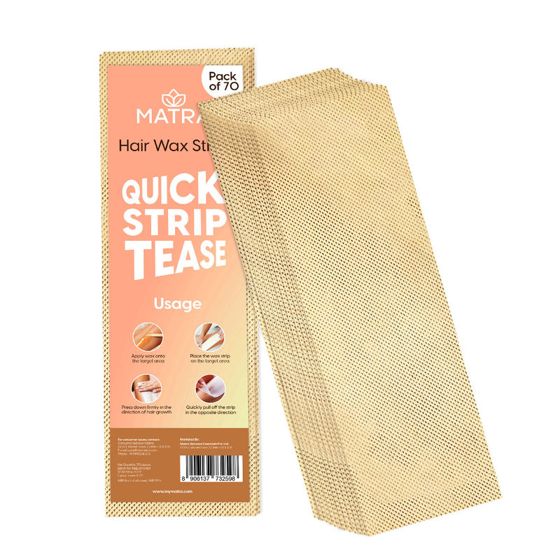 Matra Professional Hair Waxing Strips For Full Body & Facial Hair Removal