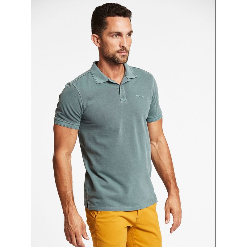 LINDBERGH Yellow Solid Round Neck T Shirt (M)