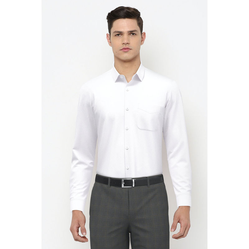 Peter England Men White Full Sleeves Formal Shirt (40)