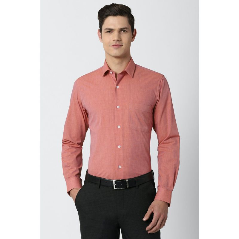 Peter England Men Coral Slim Fit Formal Shirts (40)