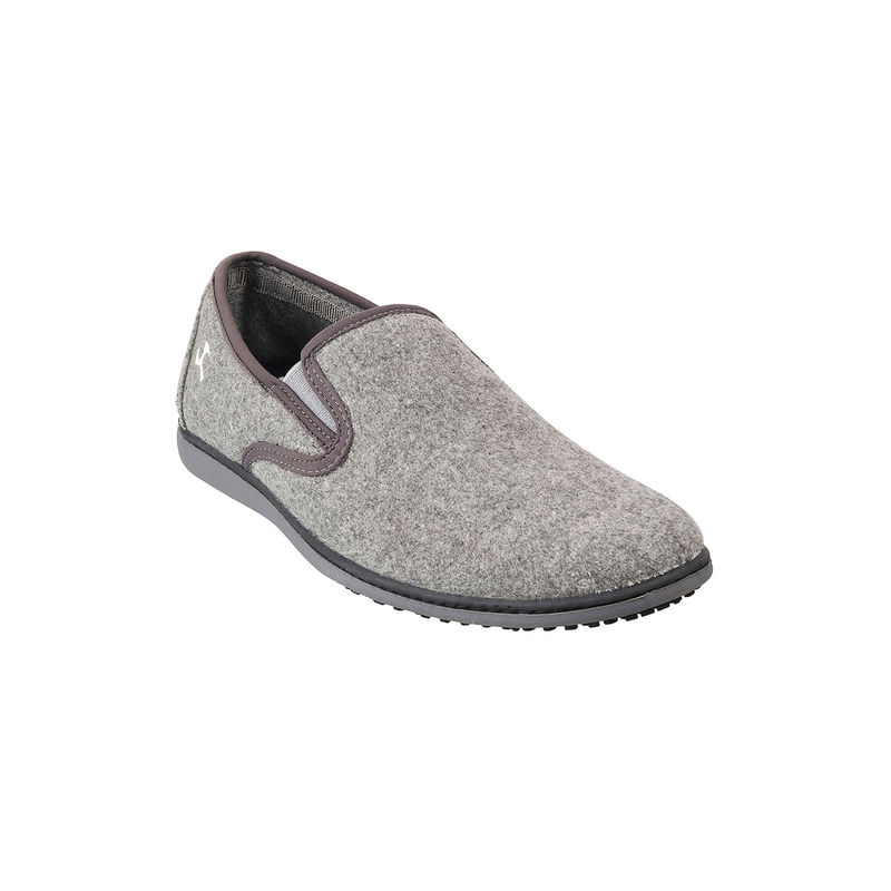 Mochi Textured Light Grey Casual Shoes (EURO 40)