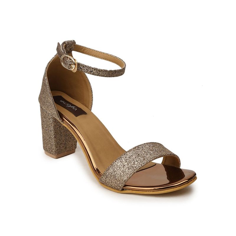 VALIOSAA Solid Metallic Sandals (EURO 36) (EURO 36)