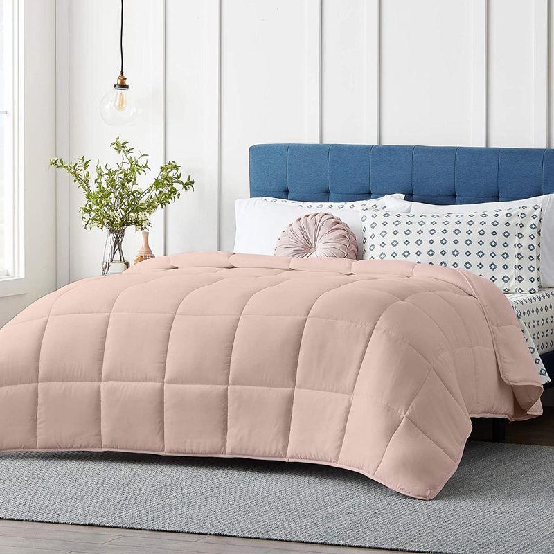 Razzai Peach Microfiber 200Gsm Reversible Solid Comforters |Single Bed Comforter