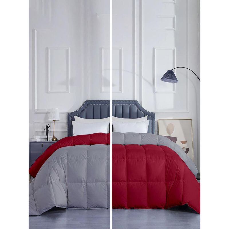Razzai Microfiber Heavy Winter 500 Gsm Burgundy|Single Bed Comforter