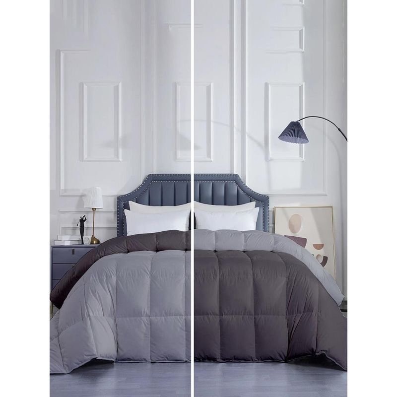 Razzai Microfiber Heavy Winter 500 Gsm Dark Grey| Double Bed Comforter