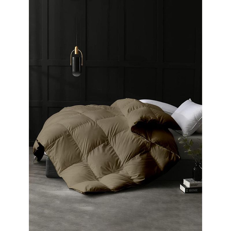 Razzai Microfiber Heavy Winter 500 Gsm Olive| Double Bed Comforter