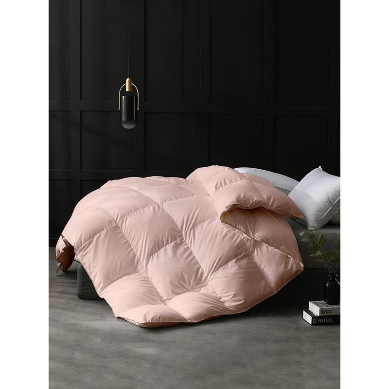 Razzai Microfiber Heavy Winter 500 Gsm Peach| Double Bed Comforter