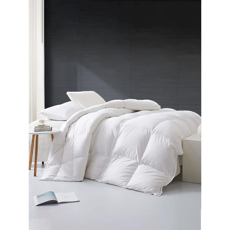 Razzai Microfiber Heavy Winter 500 Gsm White| Double Bed Comforter