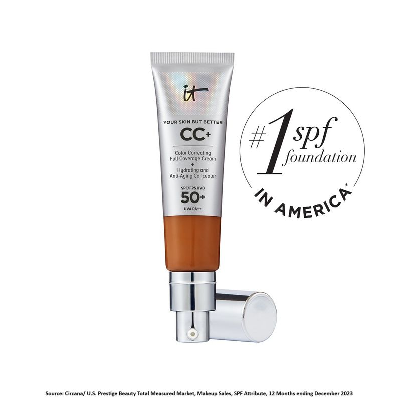 IT COSMETICS CC+ Cream Full-Coverage Foundation With SPF 50+ - Rich Honey