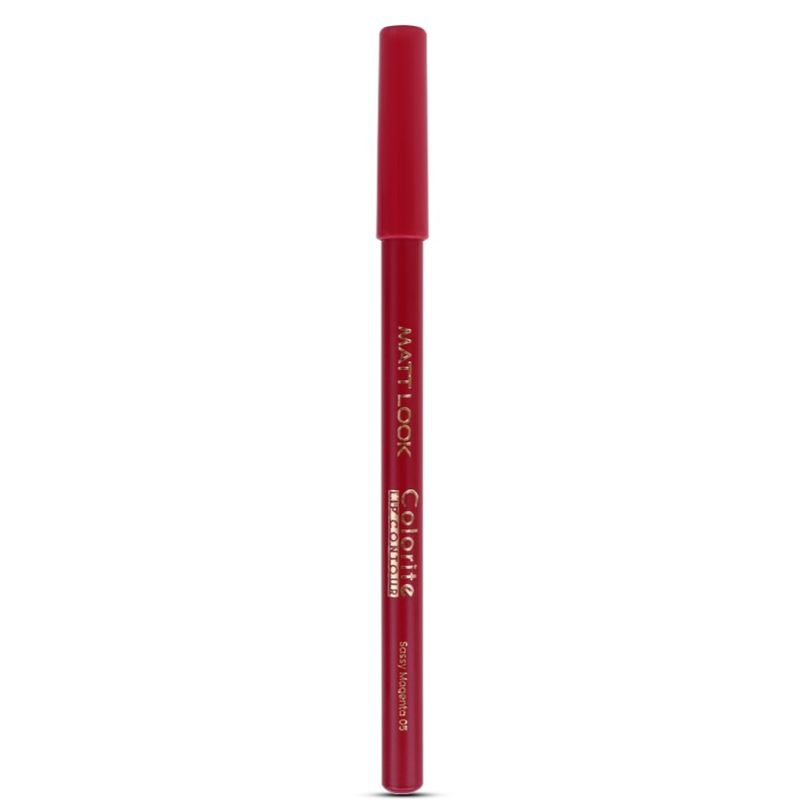 Matt look Colorite Lip Contour Professional Matte Lip Color Pencil - Sassy Magenta 05