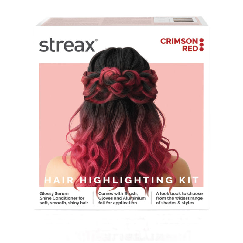 Streax Hair Colour Highlighting Kit - Crimson Red