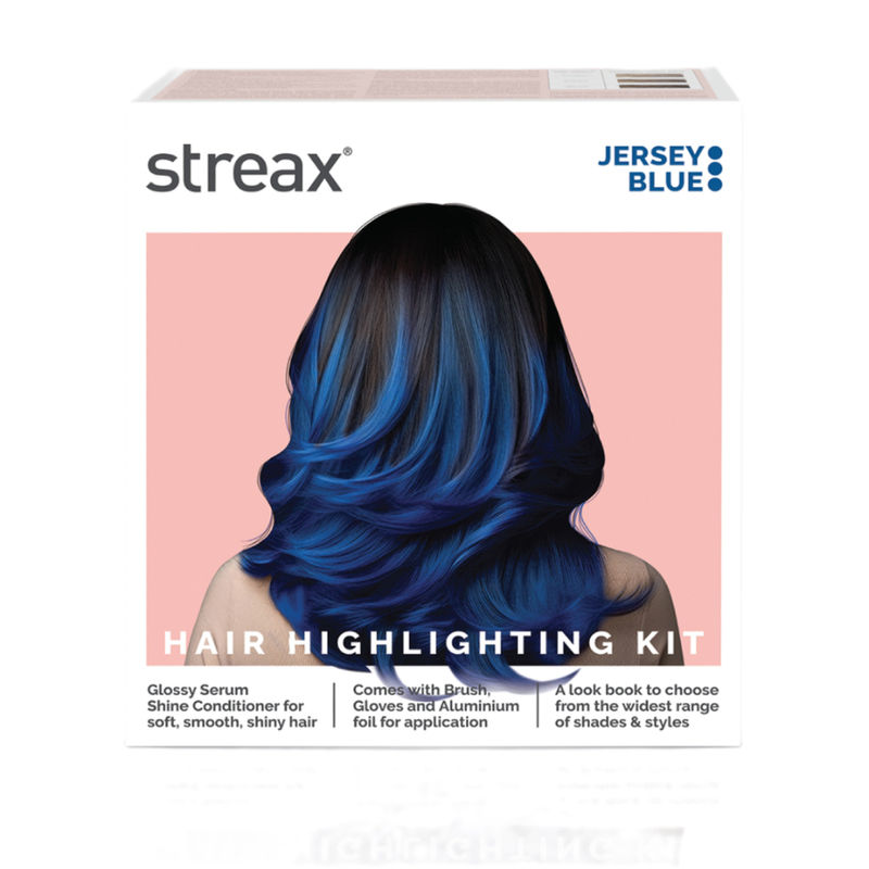 Streax Hair Colour Highlighting Kit - Jersey Blue