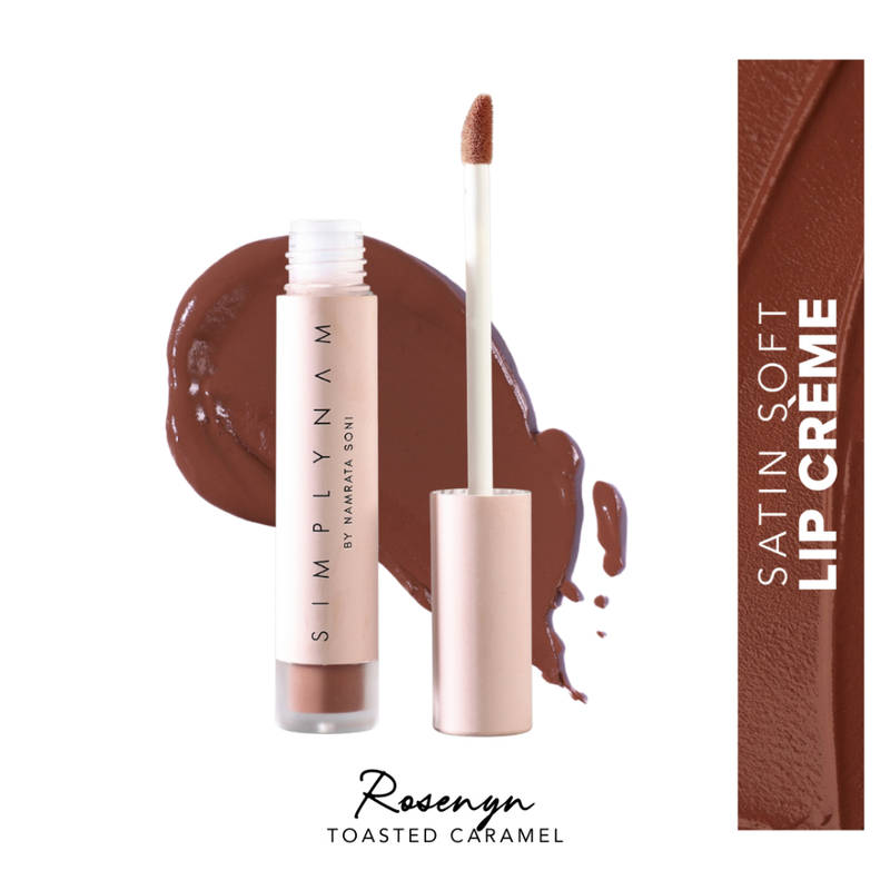 Simply Nam Satin Soft Lip Creme, Hydrating, Botanical Colour for Everyday Lips - Rosenyn