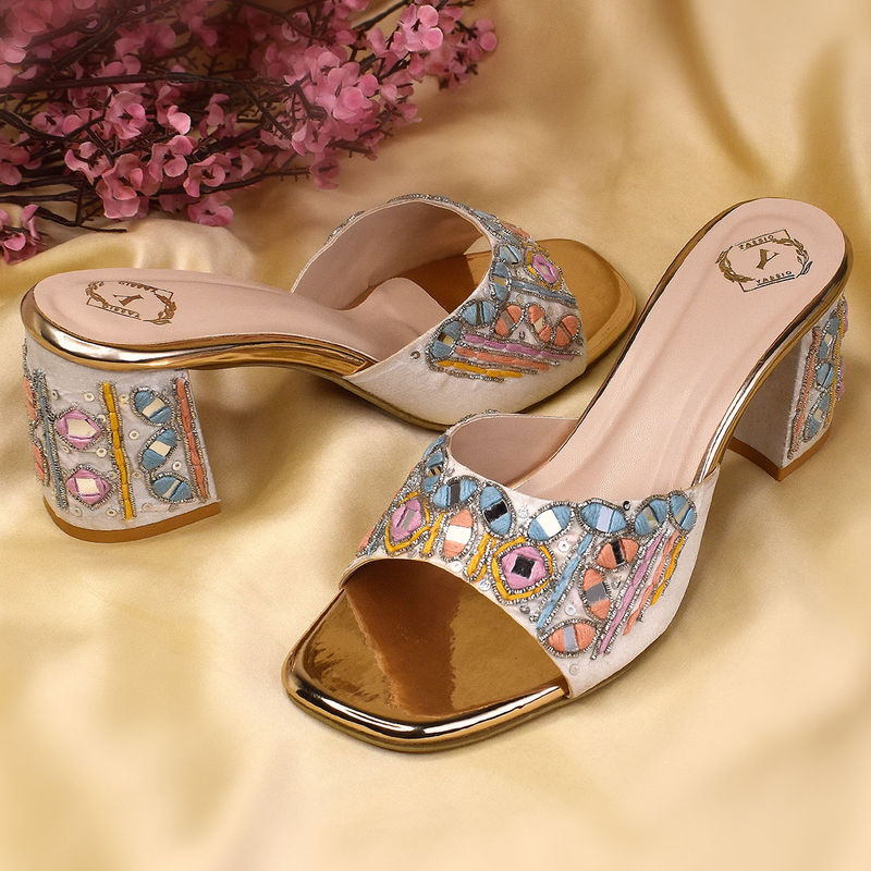 YASSIO Women Multi-Color Tara Heels (EURO 36)