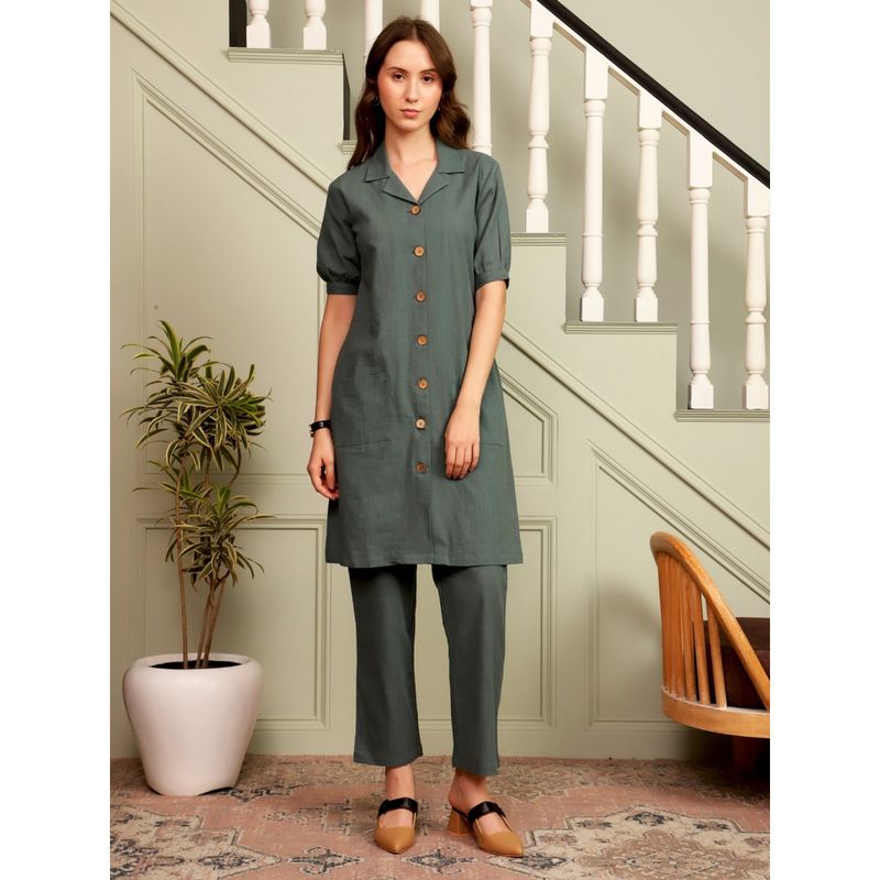 SAY Green Night Suit (Set of 2) (S)