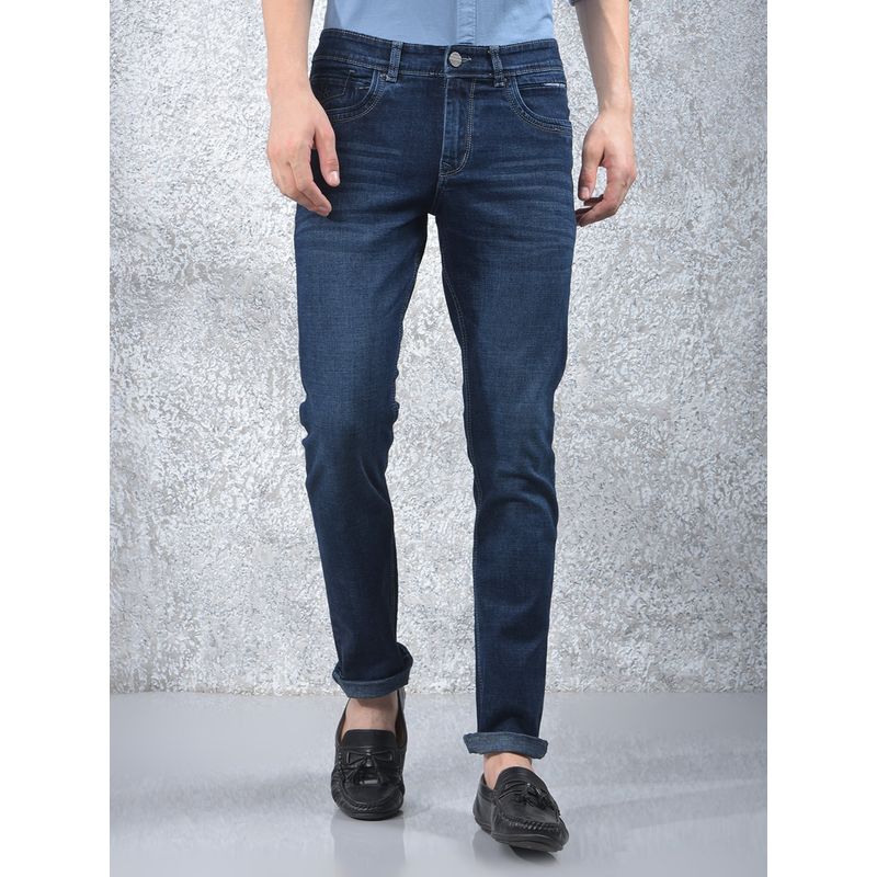 CRIMSOUNE CLUB Men's Blue Slim Jeans (32)