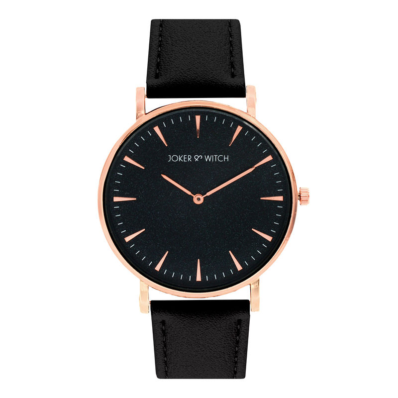 Joker & Witch Hope Very Black Strap Analogue Watch