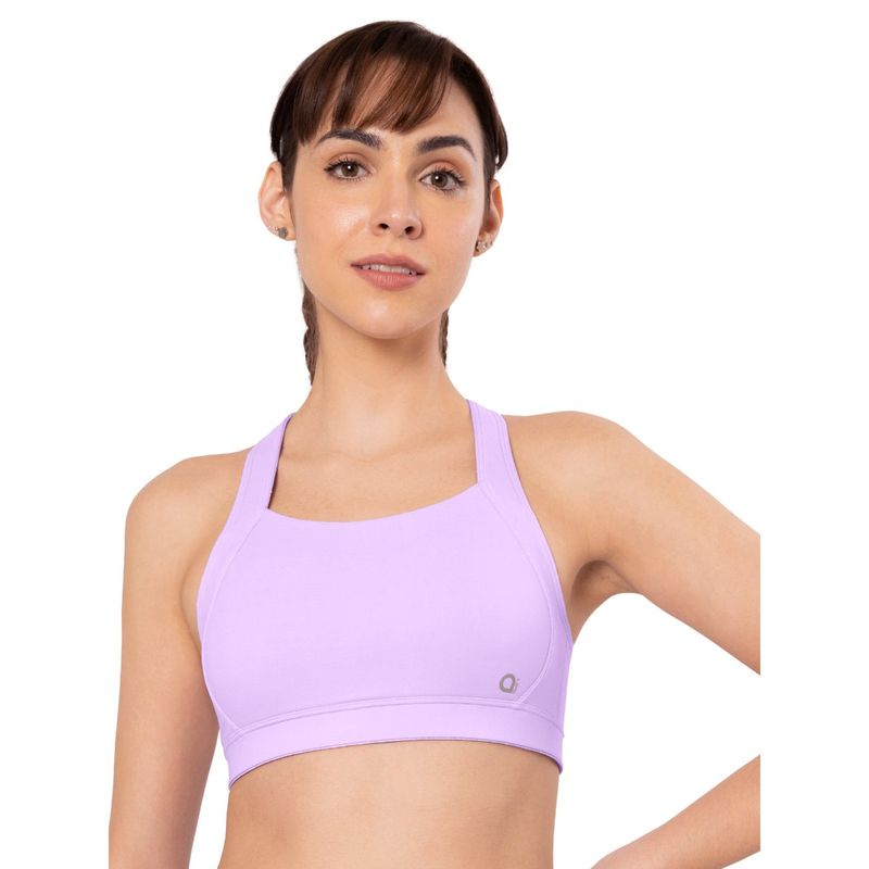 Amante Purple Padded Non-Wired Full Coverage High Impact Energize Performance Sports Bra (XL)
