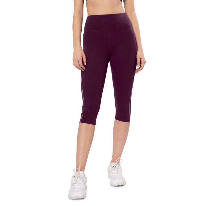 Amante Purple High Rise Energize Active Capri (S)