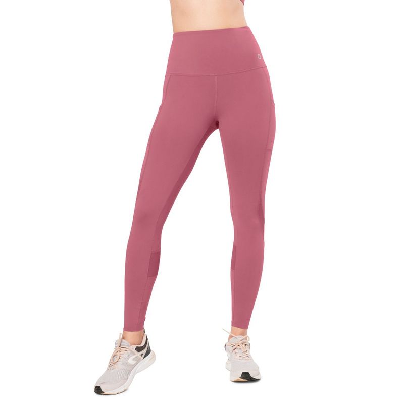 Amante Pink High Rise Flaunt Panelled Tights (S)