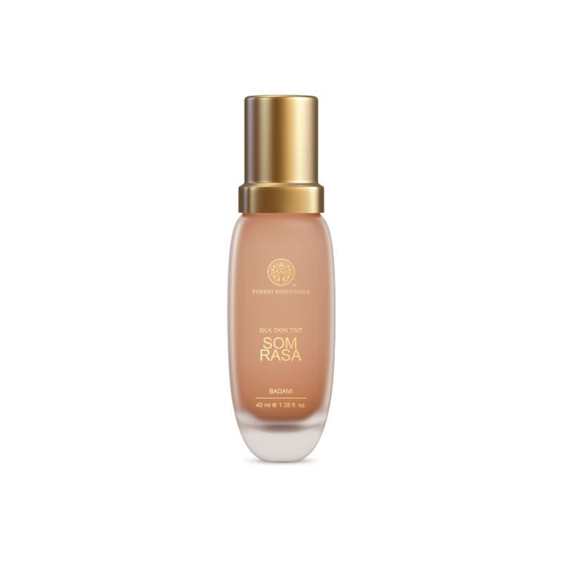 Forest Essentials Som Rasa Silk Tint Badami - Natural Foundation for Even Skintone Medium Coverage