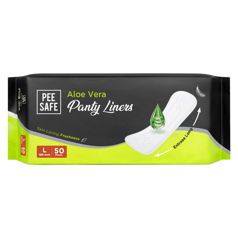 Pee Safe Daily Aloe Vera Freshness Panty Liners (XL, 50 pcs)