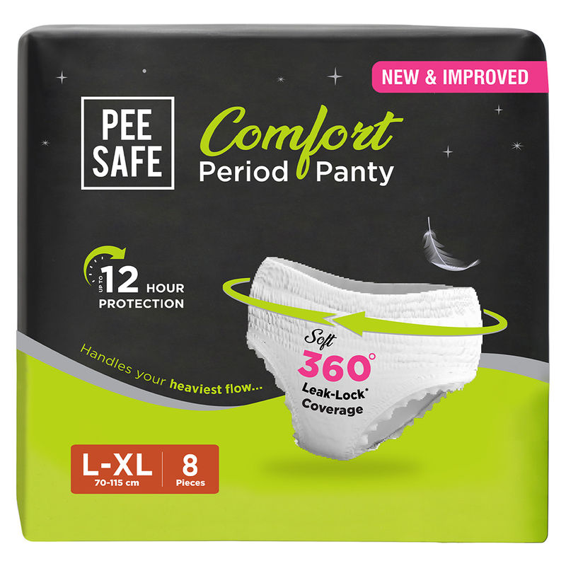 Pee Safe Comfort Period Panty (L-XL) - 8pcs
