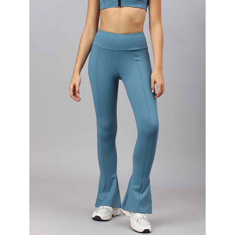 Fitkin Women Turquoise Bootcut Trackpant (S)