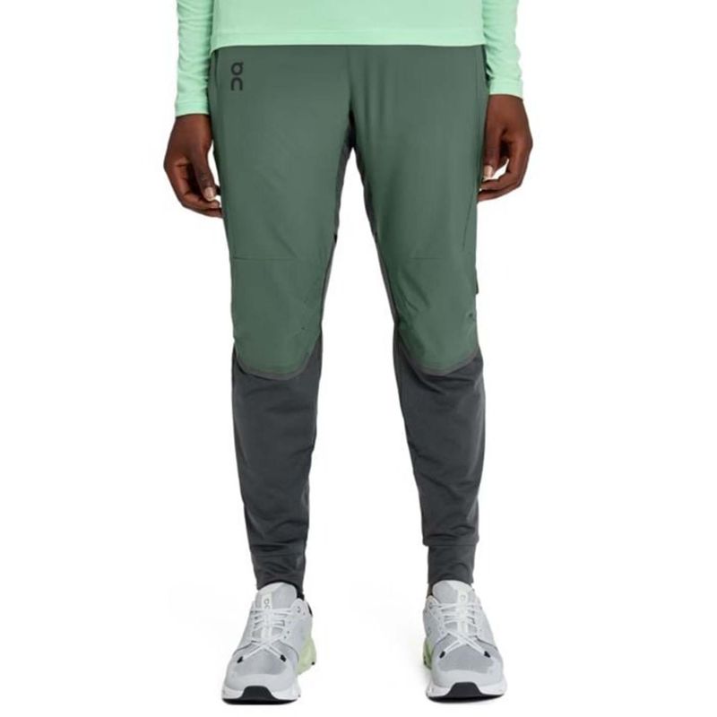 On Men Grey Polyester Blend Colorblock Trackpant (S)