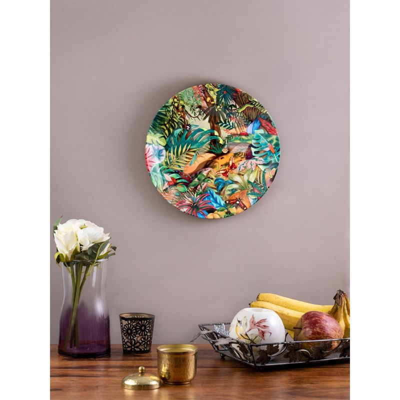 KOLOROBIA Tropical Lush Decorative Wall Plates 8 Inch