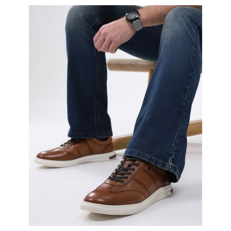 Monte Carlo Mens Casual Sneakers - Tan (UK 9)