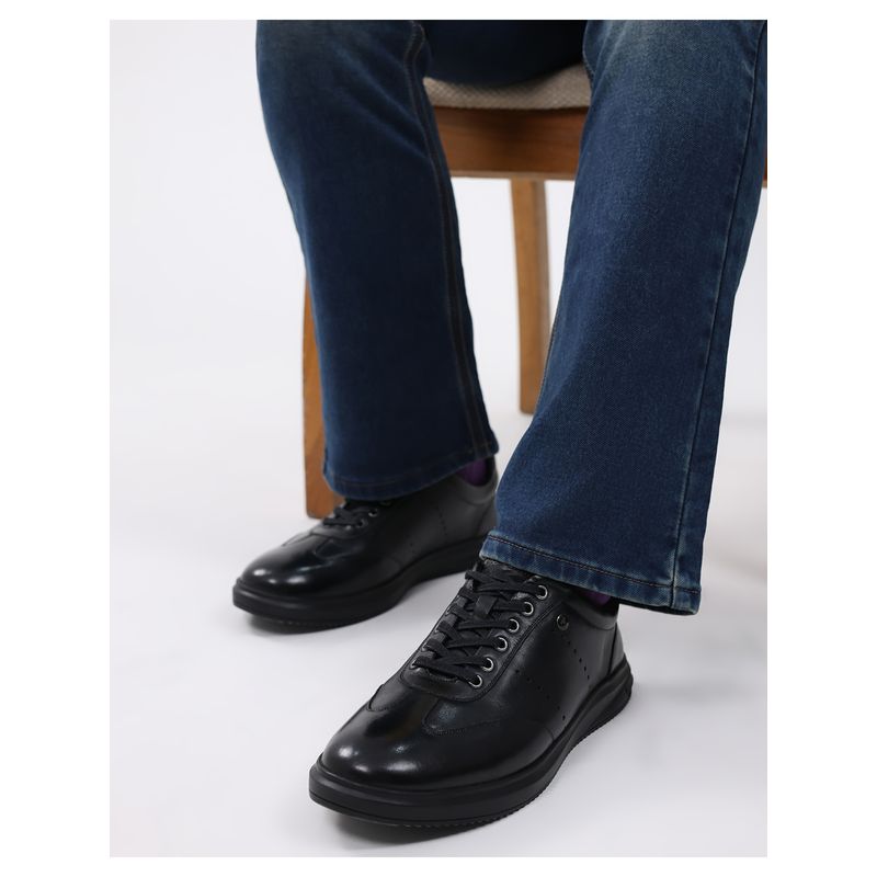 Monte Carlo Mens Casual Sneakers - Black (UK 10)