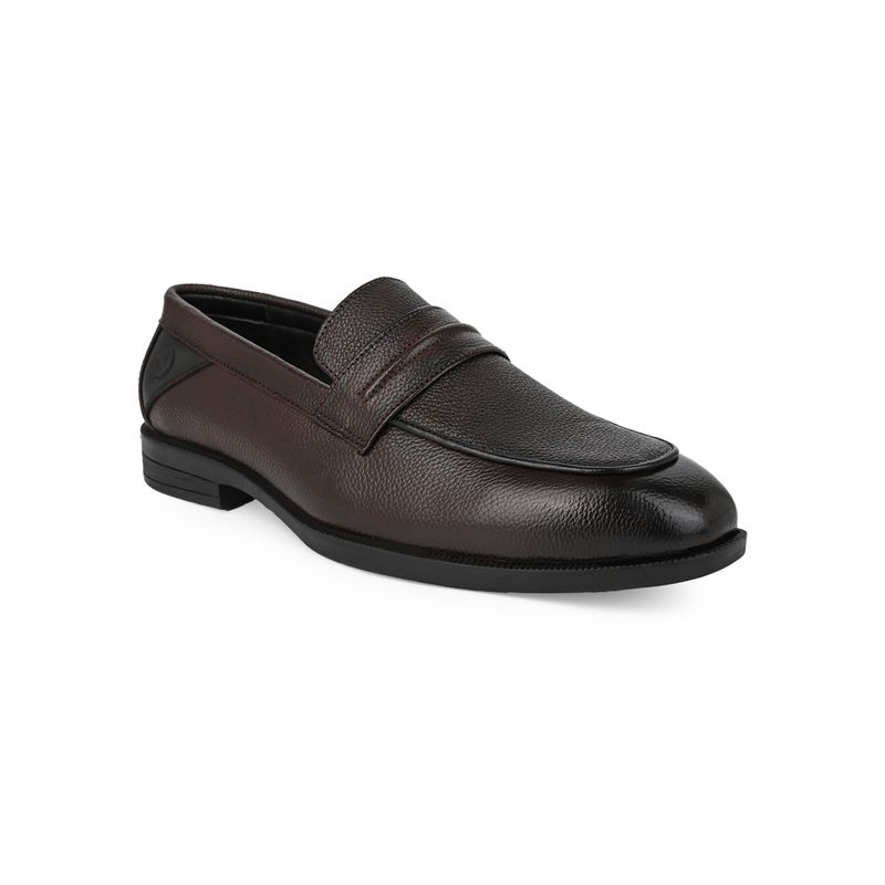 Alberto Torrisi Mens Brown Leather Penny Loafers for Mens - Black (UK 10)